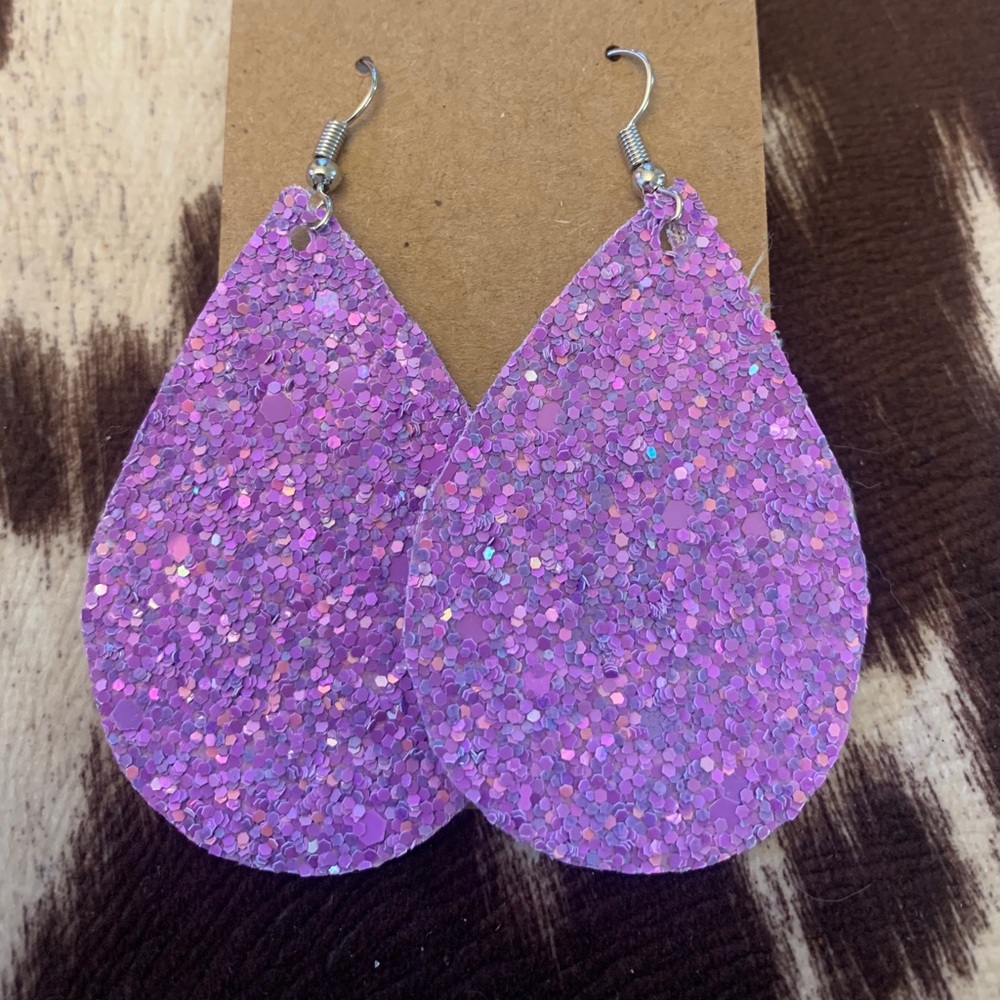 Purple earrings